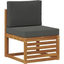 vidaXL Outdoor-Sofagarnitur 5-tlg. Natur/Anthrazit