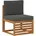 Outdoor-Sofagarnitur 5-tlg Natur/Anthrazit