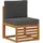 vidaXL Outdoor-Sofagarnitur 5-tlg. Natur/Anthrazit