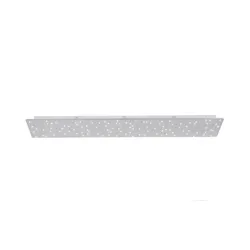 Paul Neuhaus LED-Deckenleuchte  Nickel-matt  Sternenhimmel   , silber , Maße (cm): B: 100 H: 4 T: 25.0