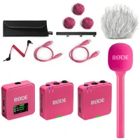 RØDE Microphones RØDE Mikrofon-Funksystem Wireless GO Gen 3 Interview Set Pink, Mikrofon