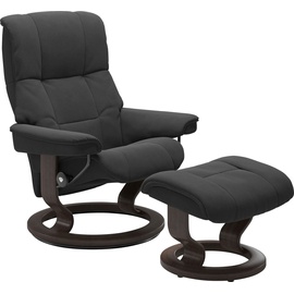Stressless Relaxsessel STRESSLESS "Mayfair" Sessel Gr. Microfaser DINAMICA, Classic Base Wenge, Relaxfunktion-Drehfunktion-PlusTMSystem-Gleitsystem, B/H/T: 79 cm x 101 cm x 73 cm, grau (charcoal dinamica) Lesesessel und Relaxsessel