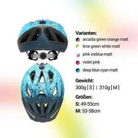 KED Street Jr. Pro 53-58 cm Kinder deep blue cyan matt