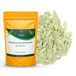 250g Ganze Senna-Blätter (Senna Alexandrina) - Entgiftungs-Kräutertee - Starkes Abführmittel, Natürliches Abführmittel, Fördert den Darmtransit und die Darmreinigung - Hervorragende Qualität