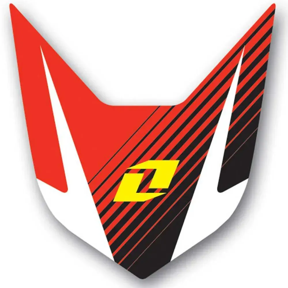 One Industries Honda Crf 250/crf 450 09-11 Front Fender Grafik-kit - Red / Black / White - One Size