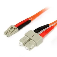 Startech StarTech.com 2m Fiber Optic Cable - Multimode Duplex 62.5/125 - LSZH - LC/SC - OM1 - LC to SC Fiber Patch Cable (FIBLCSC