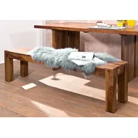 MASSIVMOEBEL24.DE Holzbank Sydney Braun 178 x 35 x 45 cm