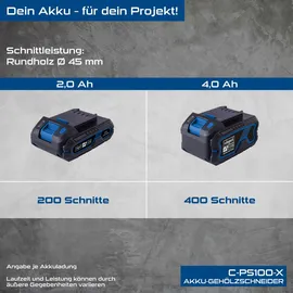 SCHEPPACH Akku-Gehölzschneider C-PS100-X