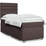 vidaXL Boxspringbett 140 x 200 cm Dunkelbraun
