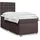vidaXL Boxspringbett 140 x 200 cm Dunkelbraun
