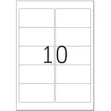 Herma Adressetiketten 8018 Transparent 96 x 50,8 mm 25 Blatt 250 St.