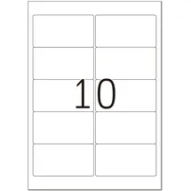 Herma Adressetiketten 8018 Transparent 96 x 50,8 mm 25 Blatt 250 St.