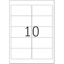 Herma Adressetiketten 8018 Transparent 96 x 50,8 mm 25 Blatt 250 St.