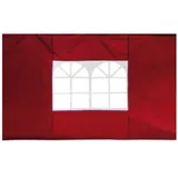Lex 2er Set Seitenteile für Pavillon 3x3m Fenster  Seitenwand Faltpavillon Partyzelt Burgundrot : Burgundrot