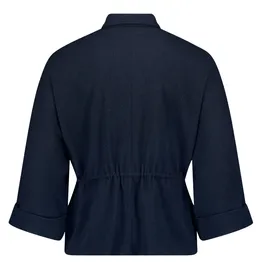 Betty Barclay Bluse mit Tunnelzug Dunkelblau 40