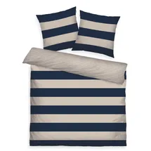 Tom Tailor BOLD STRIPES Beige 200 x 220 cm + 2 x 80 x 80 cm