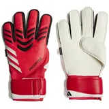 adidas Predator Match Fingersave Torwarthandschuhe - Pure Ruby / Lucid Red / Black - 7 1/2