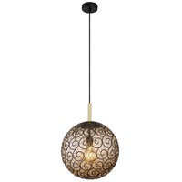 GLOBO Hängeleuchte FITZ (DH 35x120 cm) - schwarz -