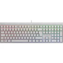 Cherry MX 2.0S kabelgebundene Gaming Tastatur weiß, LEDs RGB, MX RGB BLUE, USB, DE (G80-3821LSADE-0)