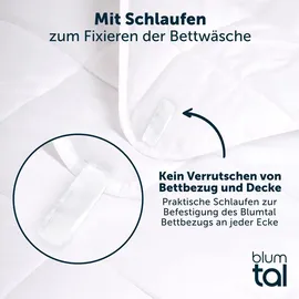 Blumtal Winterdecke 135x200 cm [2er Set] - extra dicke Winter Decke - Kochfest bis 95°C