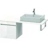 Duravit DuraStyle Waschtisch-Unterschrank DS533204318 50 x 54,8 cm, basalt matt/weiß matt, für Konsole, 1 Auszug