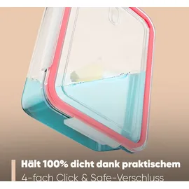 classbach Frischhaltedose rechteckig transparent 9-teiliges Set