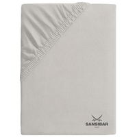 Sansibar Spannbettlaken SANSIBAR Jersey (BL 180x200 cm) - grau