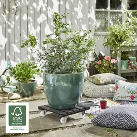 Wagner Pflanzenroller WPC 38,5 x 38,5 cm anthrazit