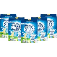 Weißer Riese Megaperls Vollwaschmittel (5 × 17 Waschladungen), kraftvolle Megaperls für riesige Reinheit, tiefenreine & strahlend saubere Wäsche, auch bei niedrigen Temperaturen, 5 × 1,02 kg