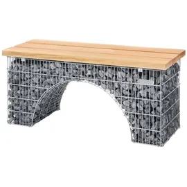 Bellissa Sitzbank Bogengabione 125 x 45 x 54 cm