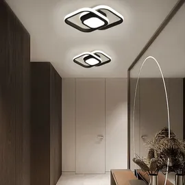 JDONG LED Deckenleuchte 24W Flach Deckenlampe Weiß Moderne Rund Leuchte Modern Natürliches Weiß 4000K, für Küche Balkon Flur Schlafzimmer Keller Ø30CM