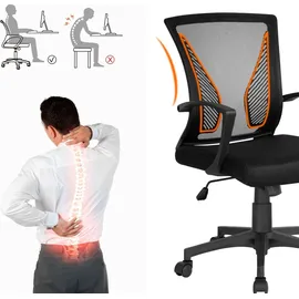 Yaheetech Bürostuhl Schreibtischstuhl ergonomischer Drehstuhl Chefsessel für Büro - Yaheetech