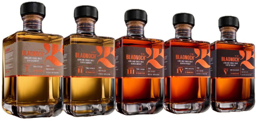 Bladnoch The Dragon Series - Set aus 5 Abfüllungen - Single Malt...