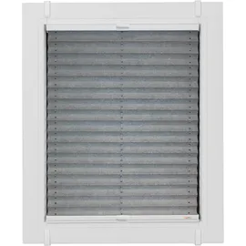 SUNLINES Plissee Young Style Energy Saving 115 x 130 cm silber/weiß