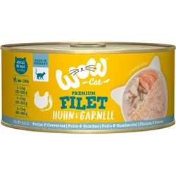 WOW Cat 70g Hühnerfilet mit Garnelen