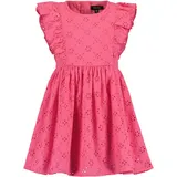 blue seven Sommerkleid (1-tlg) mit Volants und toller Lochstickerei rosa 140 EU