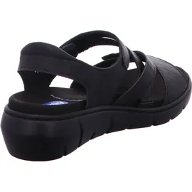 WOLKY Bequeme Sandalen für Damen, schwarz, Größe 37 EU