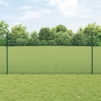 vidaXL Maschendrahtzaun 1,2 x 10 m Grün/Stahl