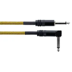 Cordial 14776, 6.35mm, Männlich, 6.35mm, Männlich, 3 m, Schwarz, Gelb