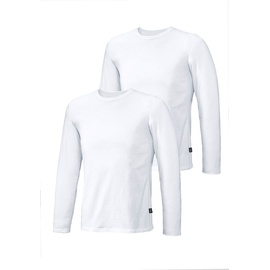 H.I.S. H.I.S Gr. XL, weiß, Herren, Shirts Sport Doppelpack Unterziehshirt aus Baumwoll-Mix,