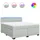 vidaXL Boxspringbett 180 x 200 cm Hellgrau