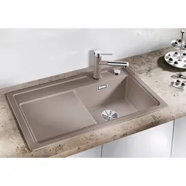 Blanco Zenar 45 S Silgranit PuraDur felsgrau Becken links