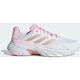 adidas Courtjam Control 3 Cloud White/Silver Metallic/Lucid Pink 44
