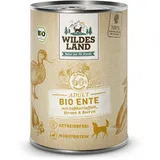 Wildes Land Hunde-Nassfutter Bio Ente mit Süßkartoffeln 400 g