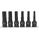 KS Tools Kraft-Bit-Stecknuss-Satz 1/2" lang 6-tlg.