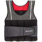 CAPITAL SPORTS Vestpro 10 - Gewichtsweste, Fitness-Weste, Weightvest, 10 kg, 23 herausnehmbare Gewichte, Nylongurte mit Klettverschlüssen, individuelle Körperanpassung, schwarz