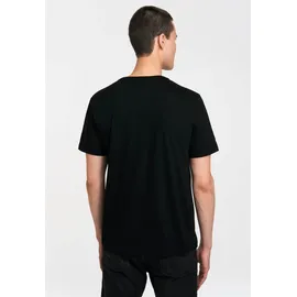 LOGOSHIRT "Commodore C64 Logo", Herren, Gr. XL, schwarz, 100% Baumwolle, bedruckt, normal, Rundhals, Shirts T-Shirt, mit C64-Print