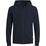 JACK & JONES Basic Reißverschlusspullover Navy Blazer / Regular Fit M