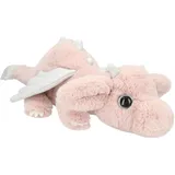 DEPESCHE 13428 TOPModel - Kuscheltier Drache Rosa, ca. 50 cm großes Plüschtier mit silbernen Flügeln