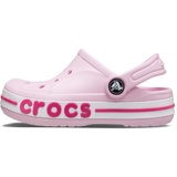 Crocs Bayaband Clogs für Mädchen und Jungen mit Fersenriemen für sicheren Halt 28-29 EU Ballerina Pink/Candy Pink - 28/29 EU